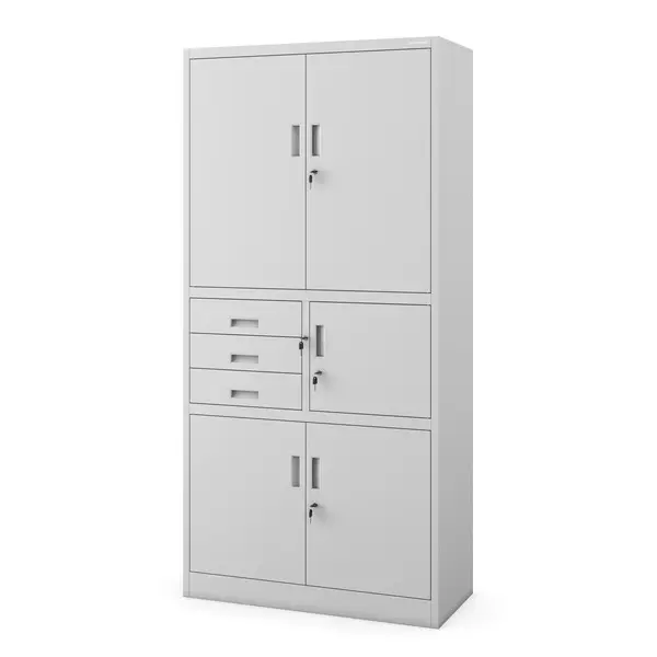 Dulap metalic cu seif FILIP II, 900 x 1850 x 400 mm, gri Dulap metalic cu seif FILIP II, 900 x 1850 x 400 mm, gri