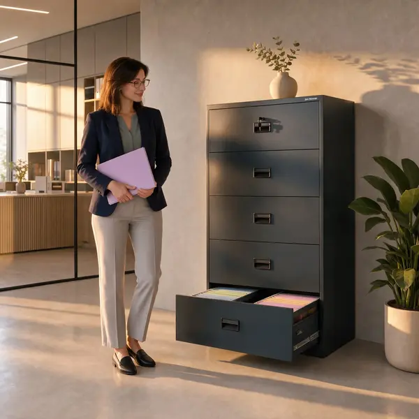 Dulap metalic culoare antracit pentru dosare: SARA XL V5, 900 x 1620 x 600 mm Dulap cartotecă metalic, antracit, 900x1620x600 mm: SARA XL V5