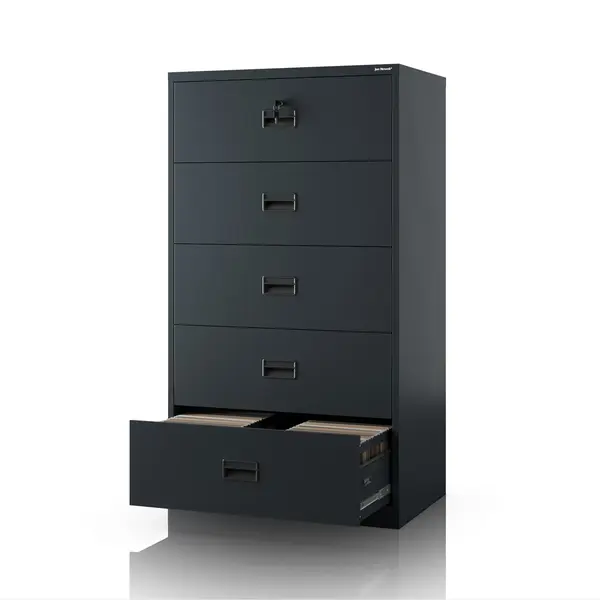Dulap metalic culoare antracit pentru dosare: SARA XL V5, 900 x 1620 x 600 mm Dulap cartotecă metalic, antracit, 900x1620x600 mm: SARA XL V5