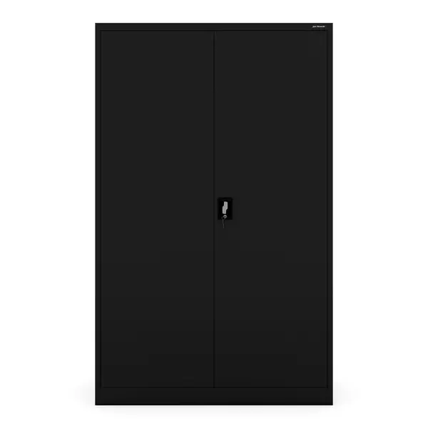 Dulap metalic de birou lat si adanc negru, 1150x1850x600 mm: JAN II D600 Dulap metalic de birou lat și adânc negru, 1150x1850x600 mm: JAN II D600