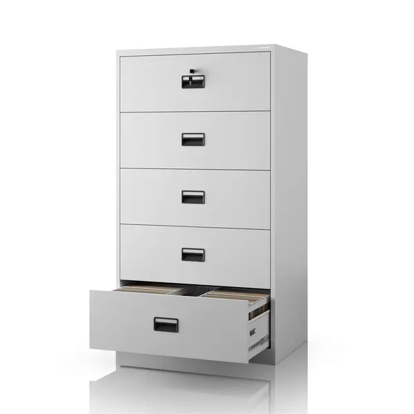Dulap metalic gri pentru dosare: SARA XL V5, 900 x 1620 x 600 mm Dulap cartotecă metalic, gri, 900x1620x600 mm: SARA XL V5