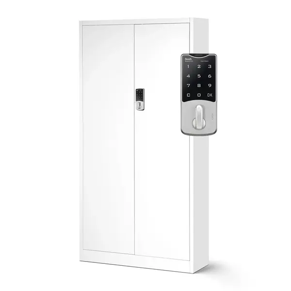 Dulap metalic pentru birou DANIEL, 900 x 1850 x 400 mm, alb Dulap metalic pentru birou DANIEL, 900 x 1850 x 400 mm, alb