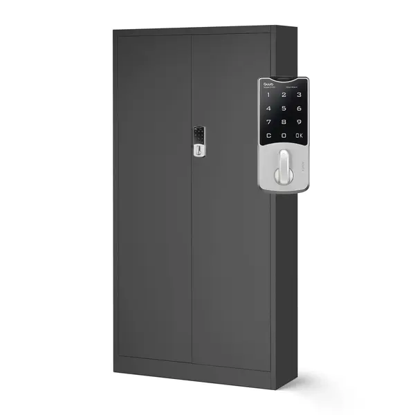 Dulap metalic pentru birou DANIEL, 900 x 1850 x 400 mm, antracit Dulap metalic pentru birou DANIEL, 900 x 1850 x 400 mm, antracit