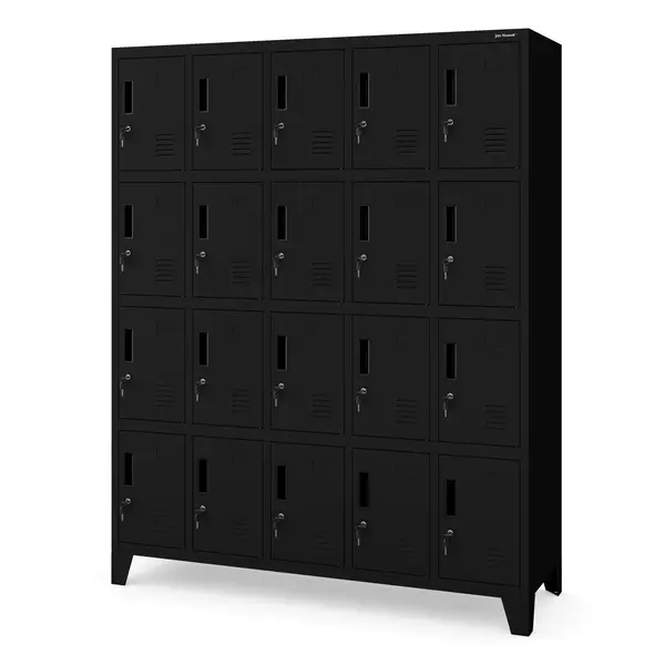 Dulap metalic vestiar ROBERT 1360 x 1720 x 450 mm, negru Dulap metalic vestiar ROBERT 1360 x 1720 x 450 mm, negru