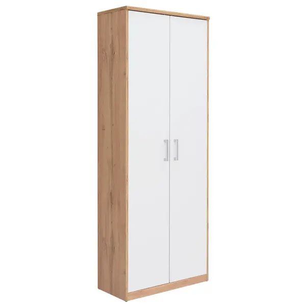 Dulap Multifuncțional, 72/194/36 cm, alb, stejar Wotan