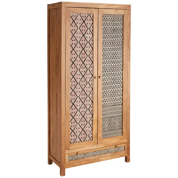 Dulap Multifuncțional, 90/190/42 cm, culoare lemn acacia