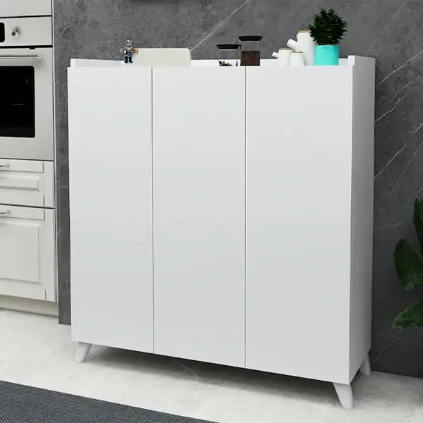 Dulap multifunctional cu 3 usi, Design scandinav modern 103.5 x 90 x 30cm