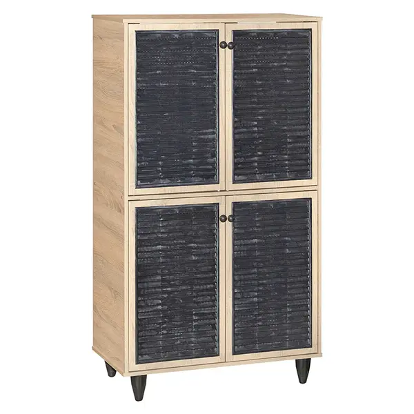 Dulap pantofi Ronan, Natural, 71x35x122 cm