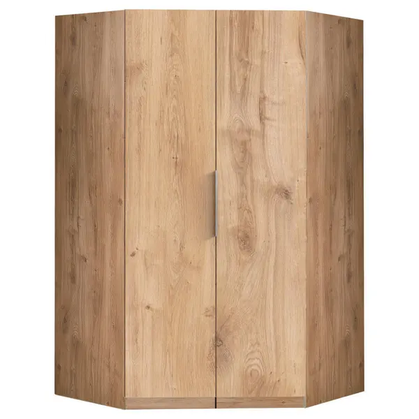 Dulap Pe Colț, 120/236/120 cm, culoare lemn stejar