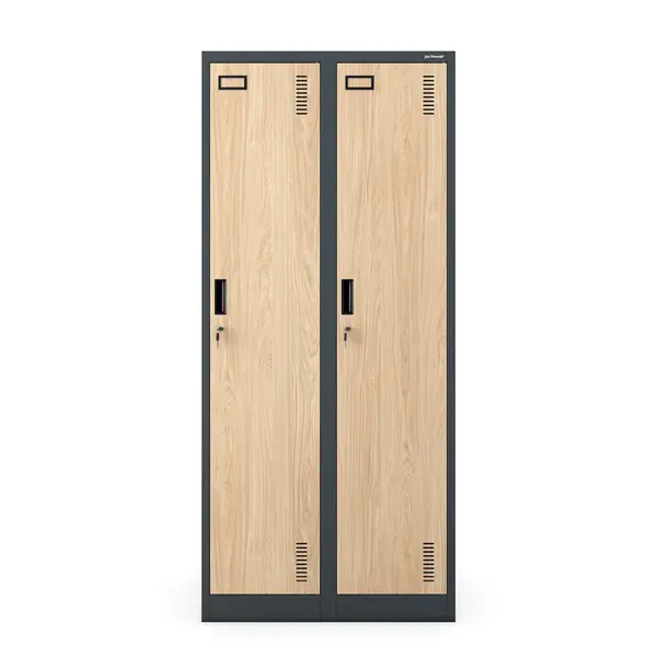 Dulap pentru angajati cu 4 compartimente antracit/stejar sonoma, 800x1800x500 mm: KACPER Eco Design Dulap pentru angajați cu 4 compartimente antracit/stejar sonoma, 800x1800x500 mm: KACPER Eco Design