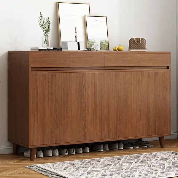 Dulap pentru pantofi cu 4 sertare și 4 compartimente spatioase, 160x30x92cm