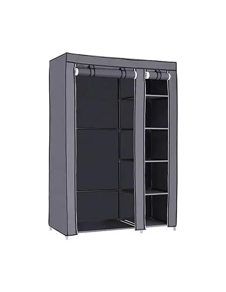 Dulap pliabil, Songmics, Gri, LSF007G, 110 x 45 x 175 cm