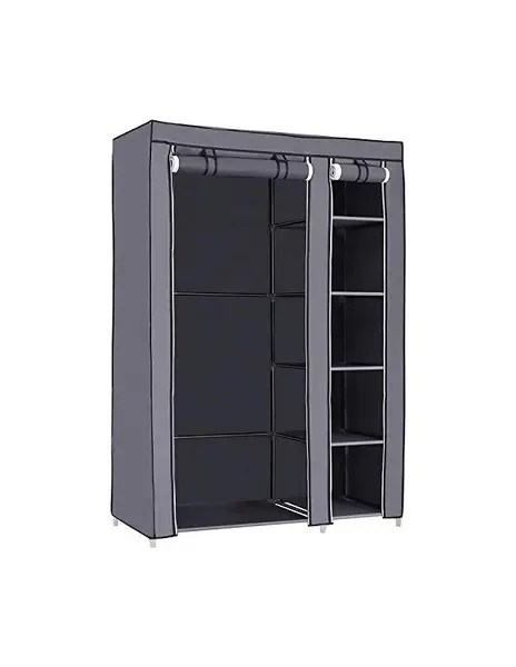 Dulap pliabil, Songmics, Gri, LSF007G, 110 x 45 x 175 cm