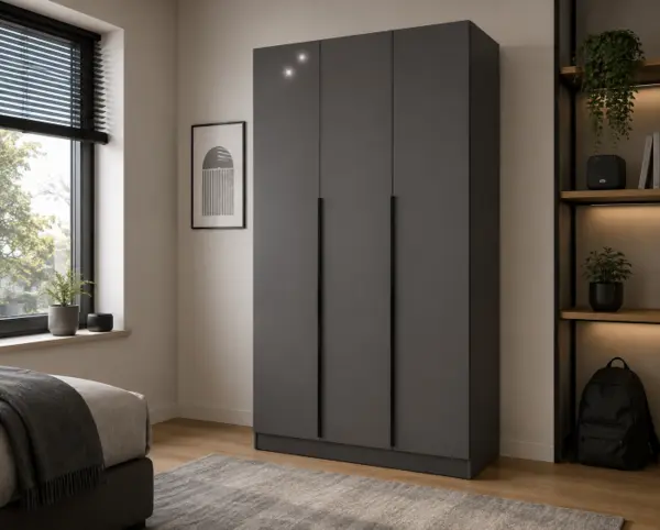 Dulap Prestige 3 Usi Acril Antracit