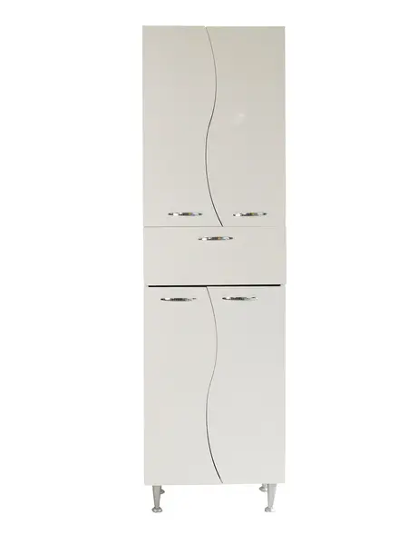 Dulap soldat baie dublu Selena alb 50x170 cm