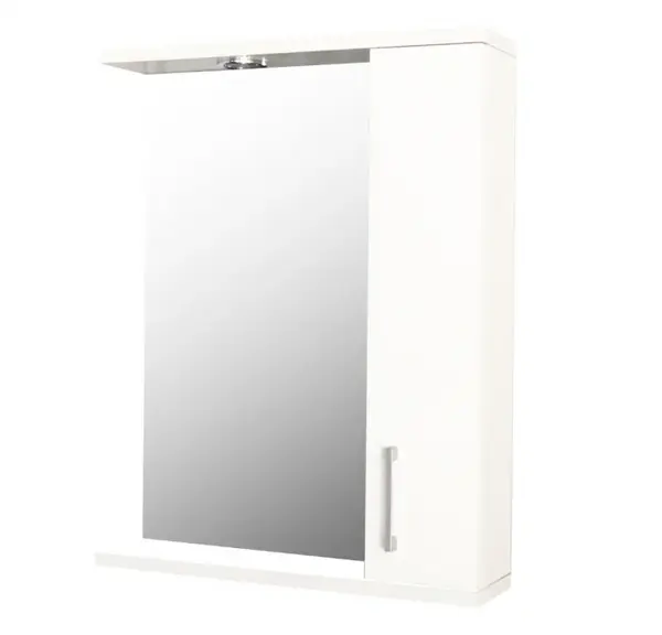 Dulap suspendat baie PROMO cu oglinda, alb, 50x60 cm