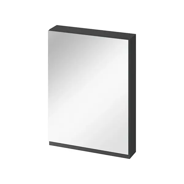 Dulap suspendat cu oglinda Cersanit Moduo, 60 cm, antracit