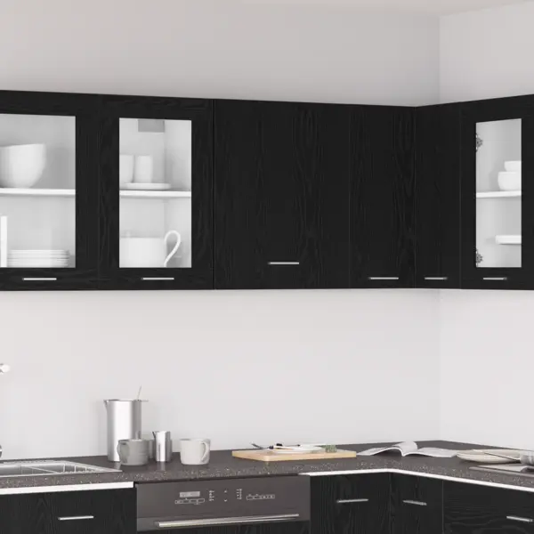 Dulap suspendat Gossi din stejar negru 50x31x60 cm din lemn prelucrat