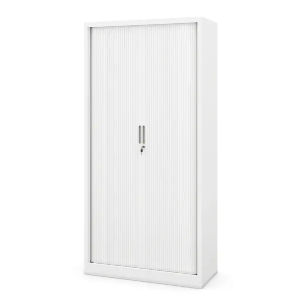 Dulap usi glisante metalic DAMIAN, 900 x 1850 x 450 mm, alb Dulap uși glisante metalic DAMIAN, 900 x 1850 x 450 mm, alb