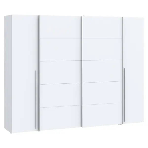 Dulap Verzo 4 usi alb melamina 270.5x61.5x210.5 cm