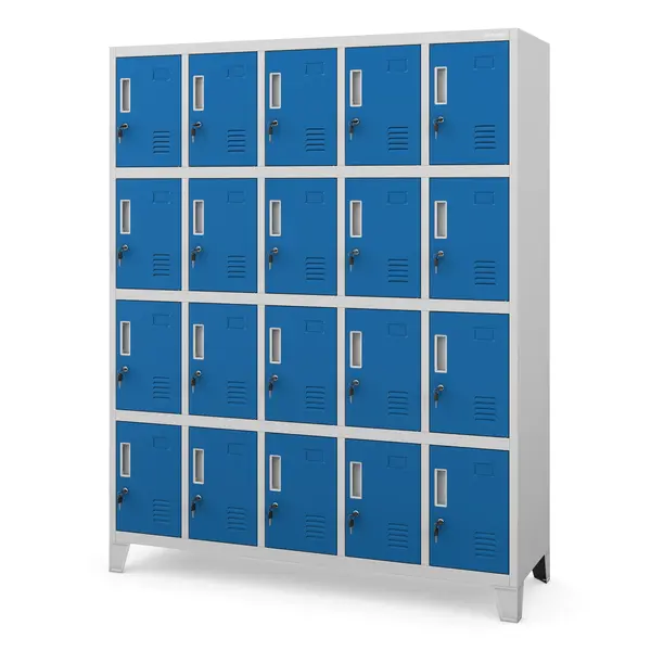 Dulap vestiar metalic ROBERT 1360 x 1720 x 450 mm, gri-albastru Dulap vestiar metalic ROBERT 1360 x 1720 x 450 mm, gri-albastru