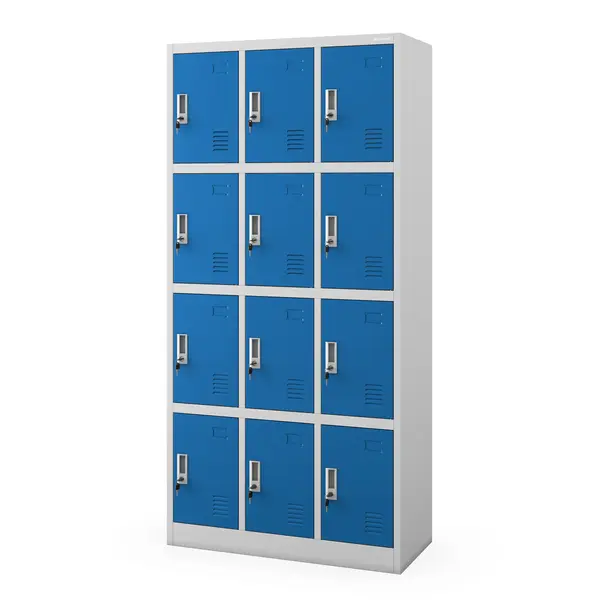 Dulap vestiar social MARCIN, 900 x 1850 x 400 mm, gri-albastru Dulap vestiar social MARCIN, 900 x 1850 x 400 mm, gri-albastru