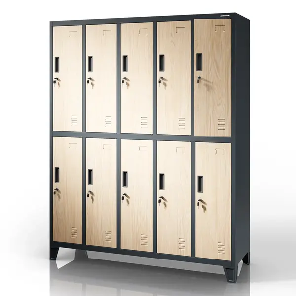 Dulap vestiar SSM 10 usi antracit / stejar sonoma: Eco Design BARTEK 1360 x 1720 x 450 mm Dulap vestiar SSM 10 uși antracit / stejar sonoma: Eco Design BARTEK 1360 x 1720 x 450 mm