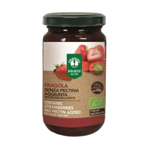 Dulceata de capsuni fara adaos de zahar Bio, 215g, Probios