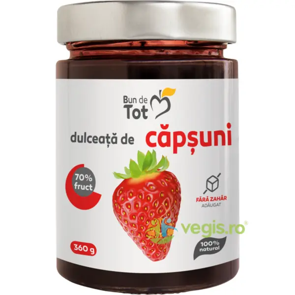 Dulceata de Capsuni fara Zahar 360g