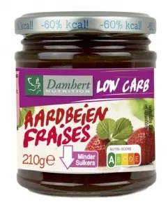 Dulceață Low Carb de căpșuni, 210 g, Damhert