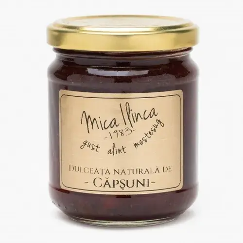 Dulceață Naturală de Căpșuni 70%, 220g | Mica Ilinca