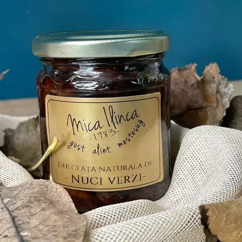Dulceață Naturală de Nuci Verzi 50%, 220g | Mica Ilinca