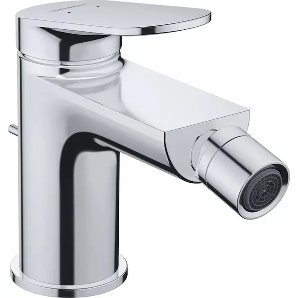 Duravit Baterie bideu Duravit Wave WA2400001010, marime S, cartus ceramic, 137 mm, ventil, Crom