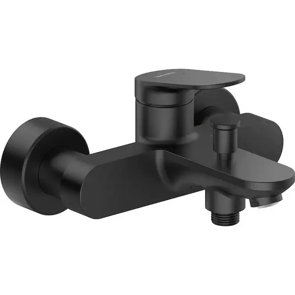 Duravit Baterie cada Duravit Wave WA5230000046, aparenta, monocomanda, cartus ceramic, diverter, Negru mat