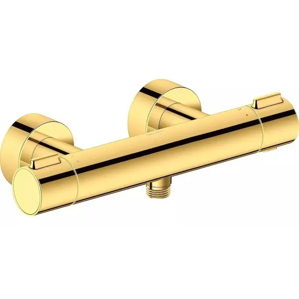 Duravit Baterie dus Duravit TH4220000034, aparenta, termostat, monocomanda, cartus ceramic, Auriu