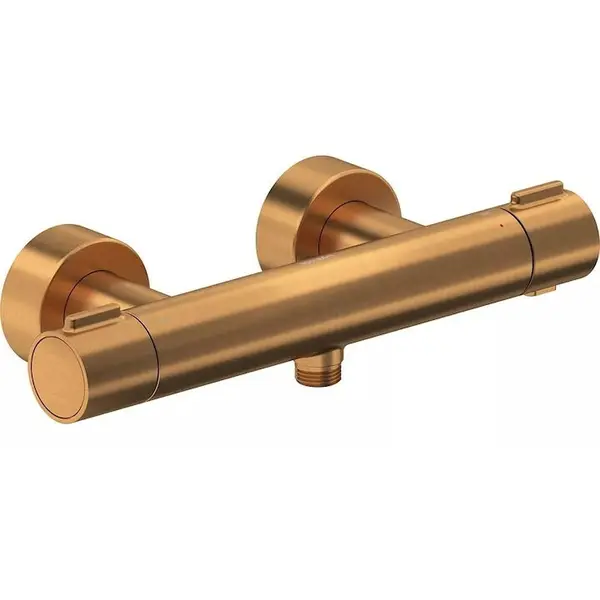 Duravit Baterie dus Duravit Thermostatic TH4220000004, aparenta, termostat, monocomanda, cartus ceramic, Bronz mat