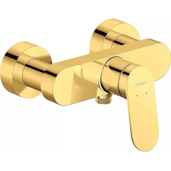 Duravit Baterie dus Duravit Wave WA4230000034, aparenta, monocomanda, diverter, cartus ceramic, Auriu lucios