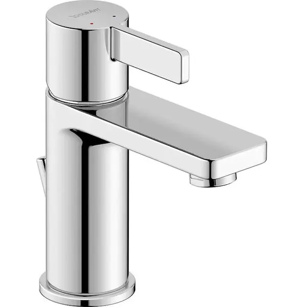 Duravit Baterie lavoar Duravit D-Neo DE1010001010, marime S, cartus ceramic, monocomanda, 151 mm, ventil, Crom