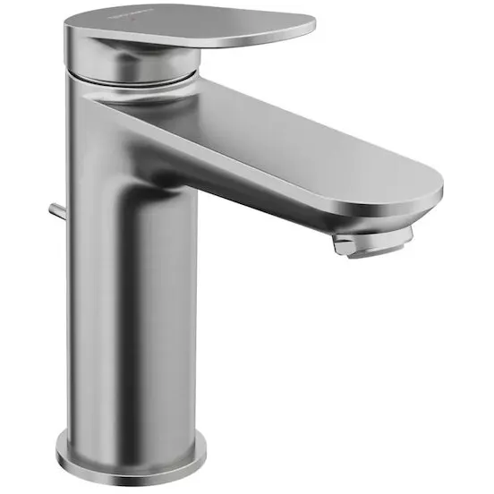 Duravit Baterie lavoar Duravit Wave WA1020001070, monocomanda, marime M, cartus ceramic, set evacuare cu tija, crom mat