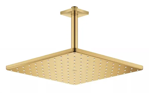 Dus fix Grohe Rainshower 310 Cube, 26566GL0, montare pe tavan, 310 mm, 1 functie, Auriu lucios