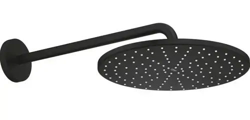 Dus fix Grohe Rainshower Mono 310 22121KF0, 1/2'', montare pe perete, 310 mm, 1 pulverizare, brat, anti-calcar, mat (Negru)