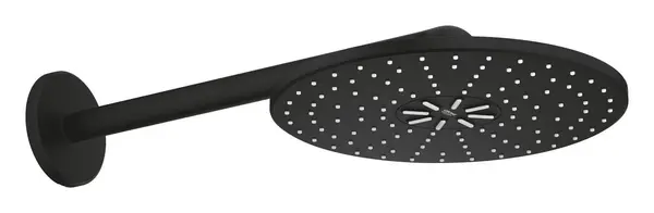 Dus fix Grohe Rainshower SmartActive 310 22123KF0, 1/2 inch, montare pe perete, 31 cm, 2 pulverizari, brat, necesita valva, Mat, Negru