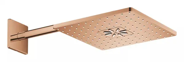Dus fix Grohe SmartActive 310 Cube, 26479DA0, montare pe perete, 310 mm, 2 functii, necesita valva, Cupru lucios