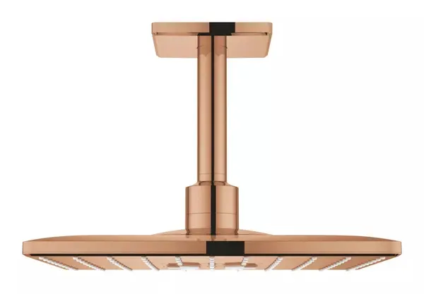 Dus fix Grohe SmartActive 310 Cube, 26481DA0, montare pe tavan, 310 mm, 2 functii, necesita valva, Cupru lucios