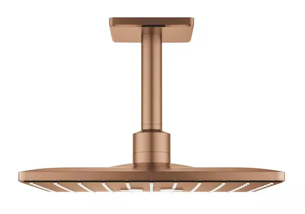 Dus fix Grohe SmartActive Cube, 26481DL0, montare pe tavan, 310 mm, 2 functii, necesita valva, Cupru mat