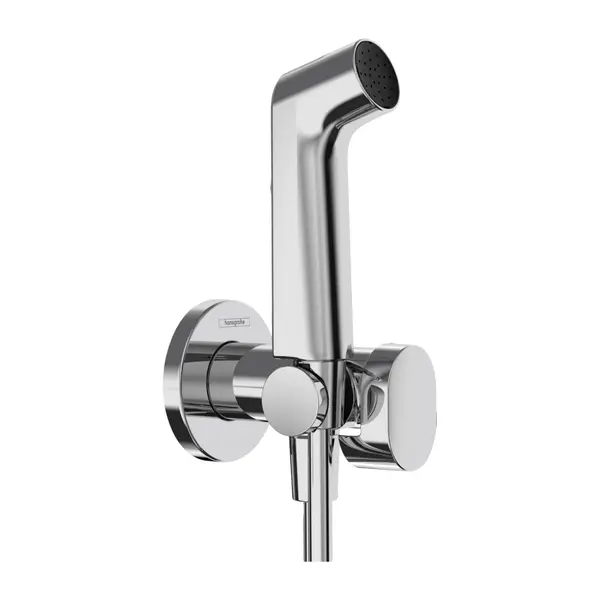 Dus igienic Hansgrohe S EcoSmart cu 1 jet, cu para, suport si furtun Bidette