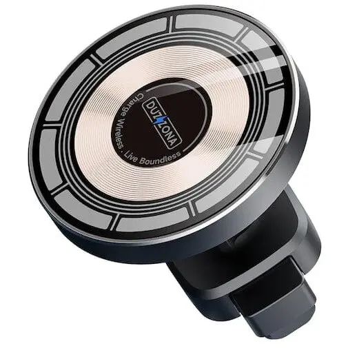 Duzzona Suport Auto cu Incarcare WirelessDuzzona (V2), 15W, Negru