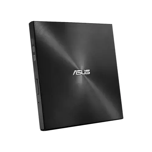 DVD writer extern ASUS ZenDrive U9M, 8X, ultra-subtire 13.9mm, suport M-DISC, compatibil cu USB tip C si tip A pentru Windows si Mac OS, Nero BackItUp, E-Green, Negru