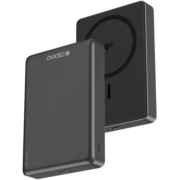 Dviced Baterie externa Dviced Qi2 Ultrathin MagSafe, 10000mAh, Negru