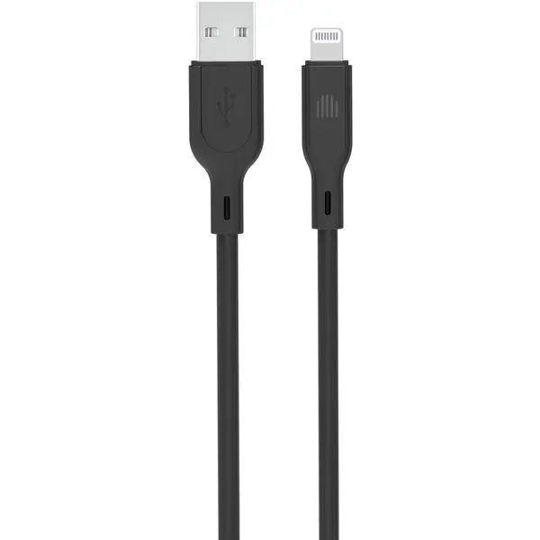 Dviced Cablu de date Dviced DV110001, USB-A la Lightning, silicon, lungime 1.25 m, Negru